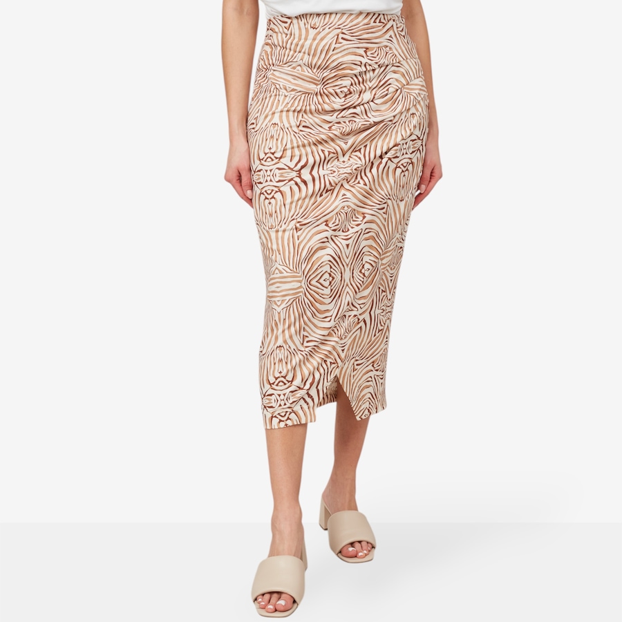 Image 204492_TANZA.jpg, Product 204-492 / Price $29.33, Badgley Mischka Ruched Side Drape Skirt from Badgley Mischka on TSC.ca's Fashion department
