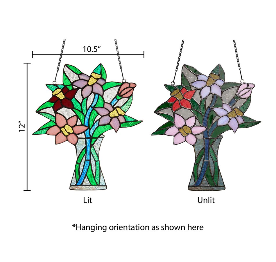 Home & Garden Décor Window Treatments Tiffany Style Flower Vase