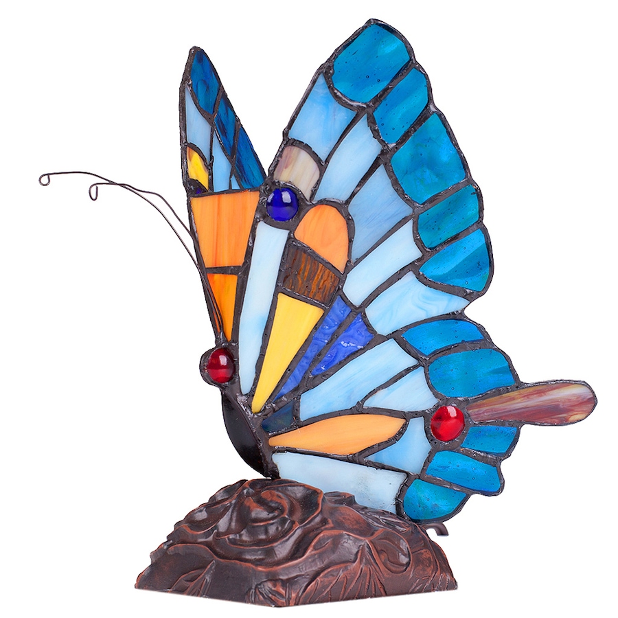 Image 205143_ALTMORE1.jpg, Product 205-143 / Price $119.99, Tiffany Style Blue Butterfly Accent Lamp from Tiffany Style Lighting on TSC.ca's Home & Garden department