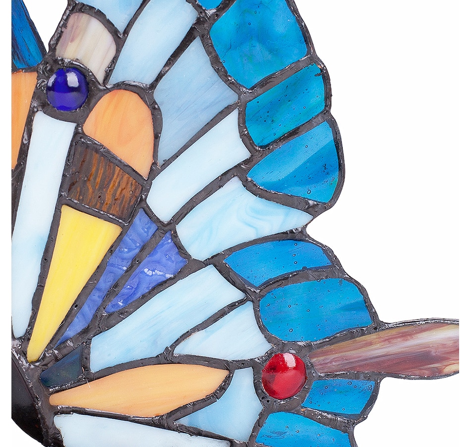Image 205143_ALTMORE2.jpg, Product 205-143 / Price $79.99, Tiffany Style Blue Butterfly Accent Lamp from Tiffany Style Lighting on TSC.ca's Home & Garden department
