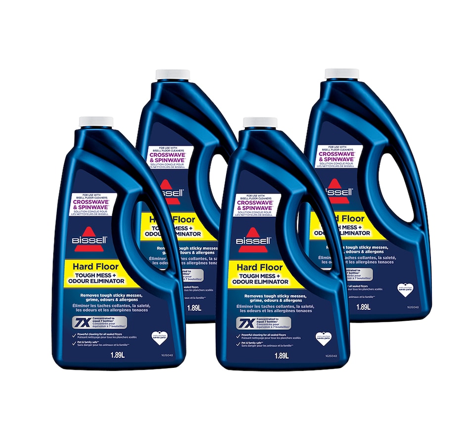 Image 205145.jpg, Product 205-145 / Price $119.00, Bissell Hard Floor Tough Mess and Odour Eliminator (4-Pack) from Bissell on TSC.ca's Home & Garden department