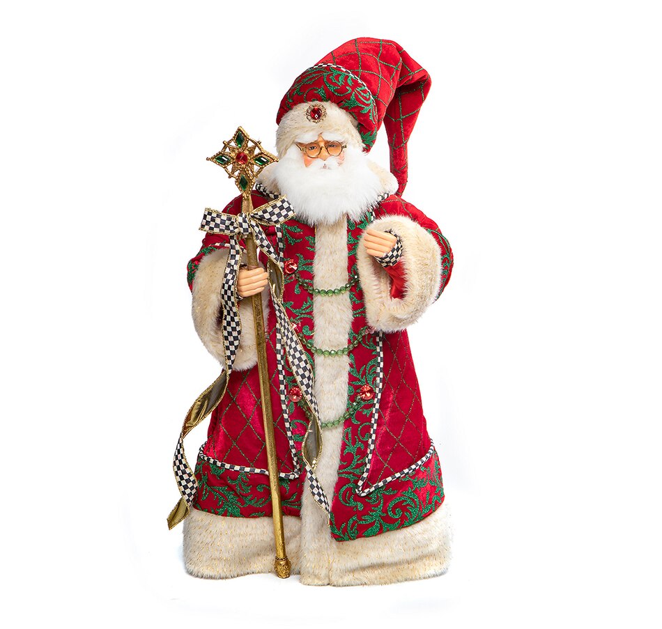 Image 205156.jpg, Product 205-156 / Price $265.00, MacKenzie-Childs Christmas Magic Santa With Staff from MacKenzie Childs on TSC.ca's Home & Garden department