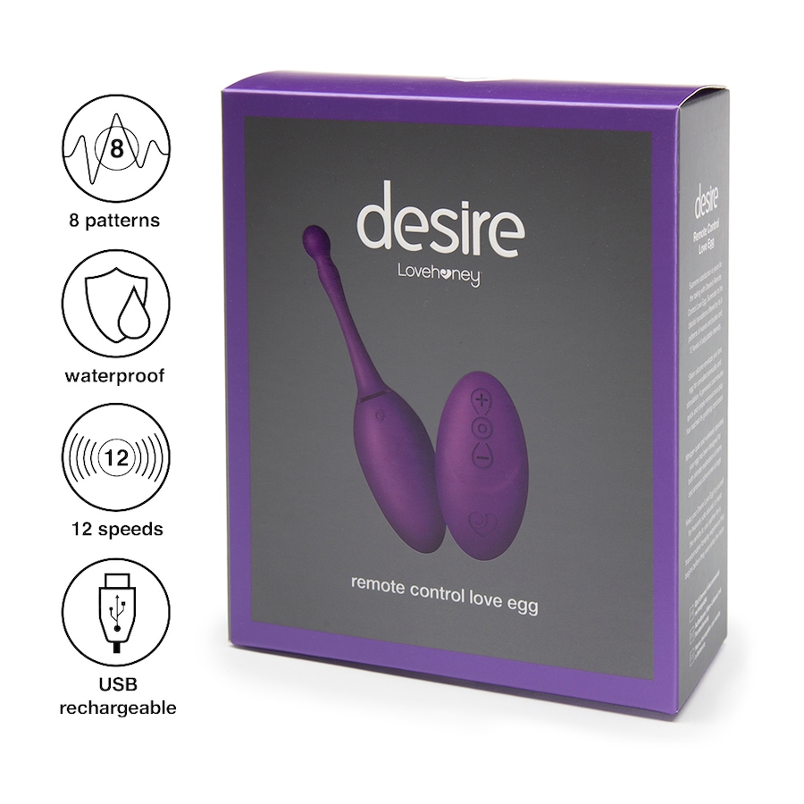 Image 205486_ALTMORE2.jpg, Product 205-486 / Price $120.95, Lovehoney Rechargeable Remote Control Love Egg Vibrator from Lovehoney on TSC.ca's Sexual Wellness department