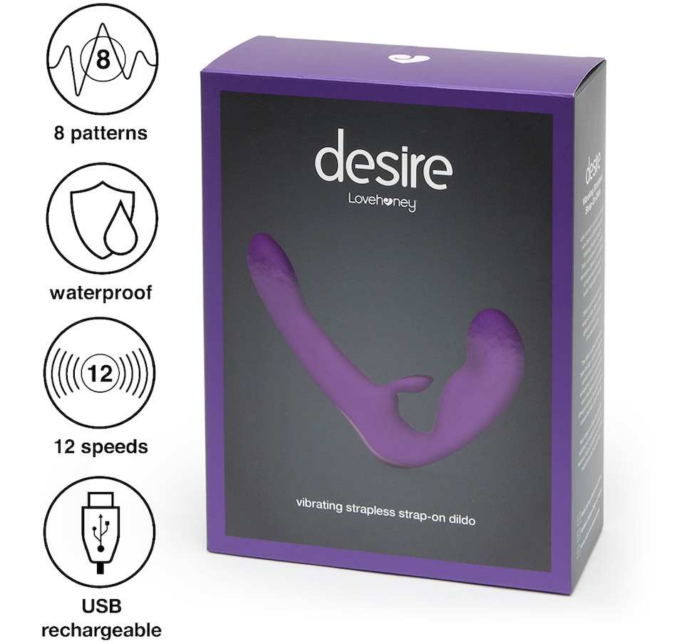 Sexual Wellness - Vibrators, Massagers & Dildos - Lovehoney Desire Luxury  Rechargeable Vibrating Strapless Strap-On Dildo - Online Shopping for  Canadians