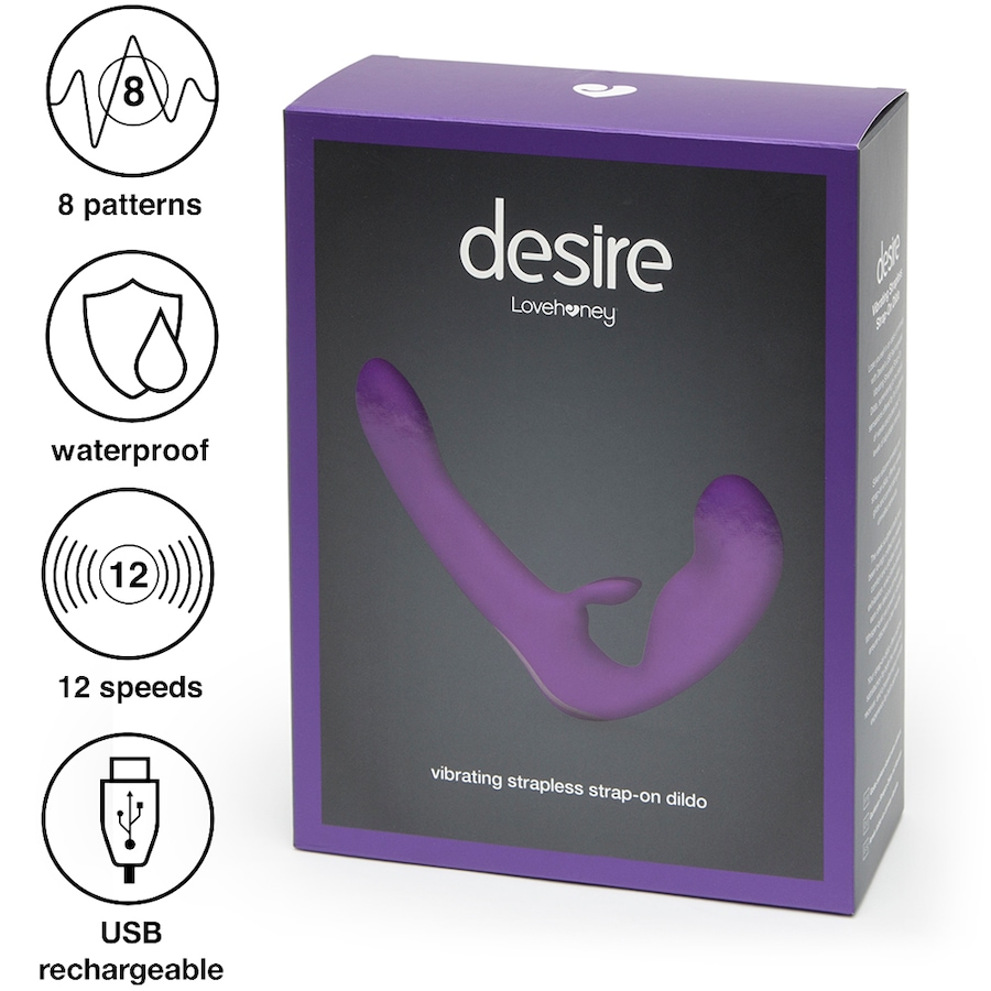 Image 205487_ALTMORE2.jpg, Product 205-487 / Price $136.95, Lovehoney Desire Luxury Rechargeable Vibrating Strapless Strap-On Dildo from Lovehoney on TSC.ca's Sexual Wellness department