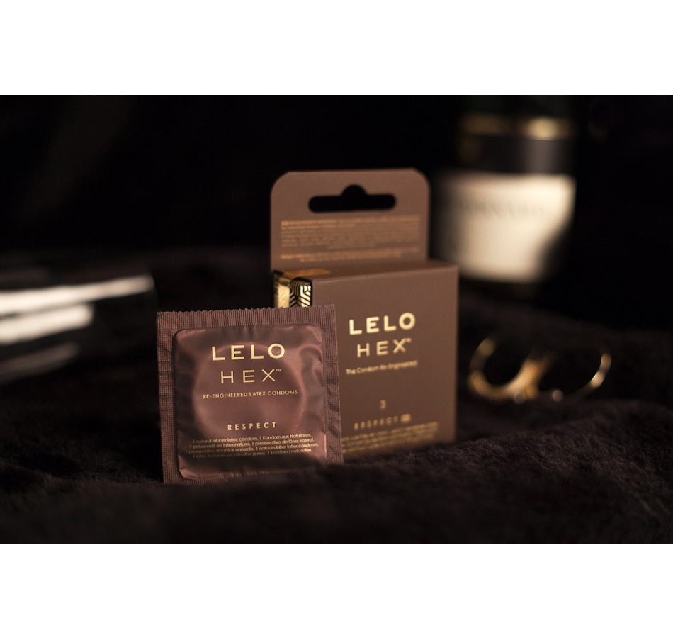 Image 205723_ALTMORE1.jpg, Product 205-723 / Price $25.90, Lelo Hex Respect XL Condoms (12-Pack) from LELO on TSC.ca's Sexual Wellness department