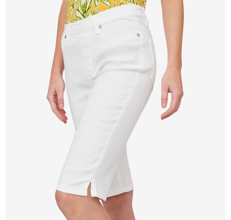Image 206000_WHT.jpg, Product 206-000 / Price $79.99, Diane Gilman Virtual Stretch Pull On Bermuda Short from DG2 by Diane Gilman on TSC.ca's Clothing & Shoes department