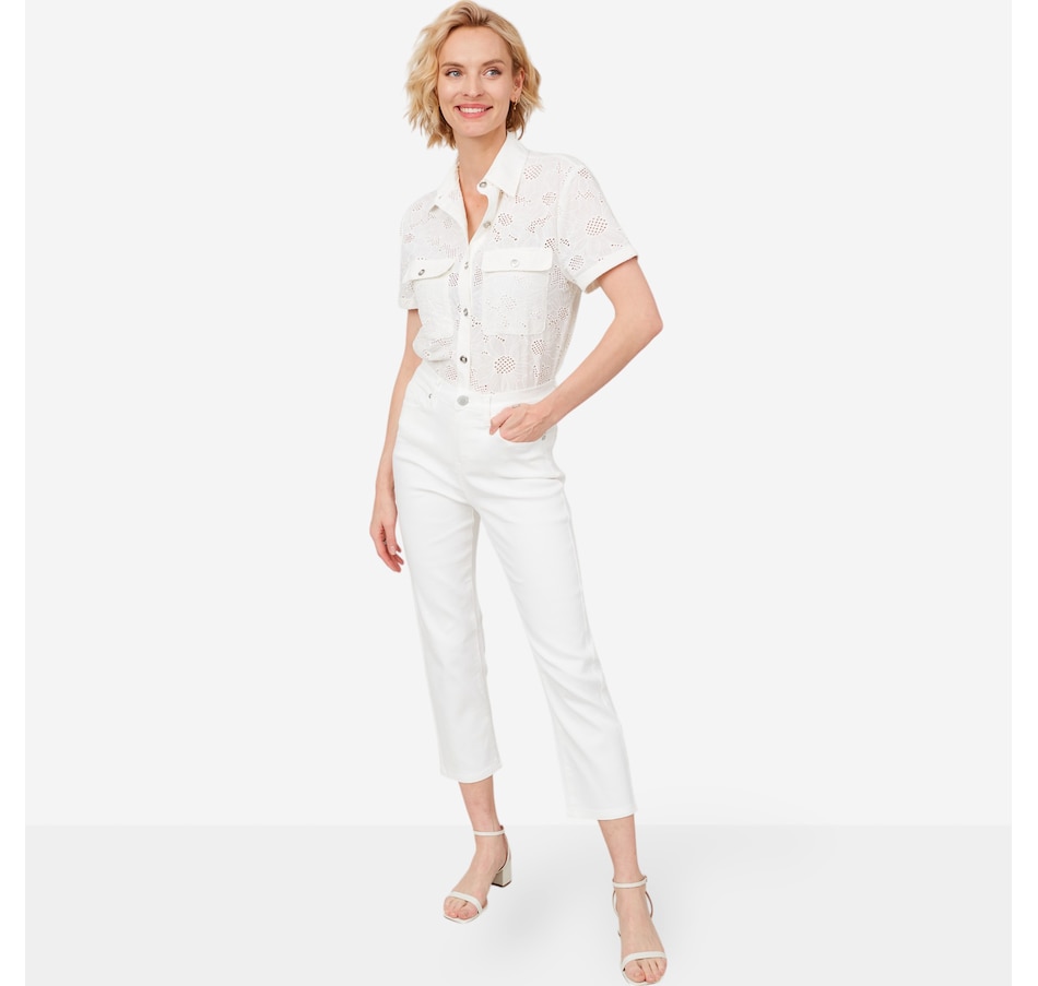 Image 206001_ALTMORE10.jpg, Product 206-001 / Price $29.33, Diane Gilman Virtual Stretch Straight Leg Crop Jean from DG2 by Diane Gilman on TSC.ca's Fashion department