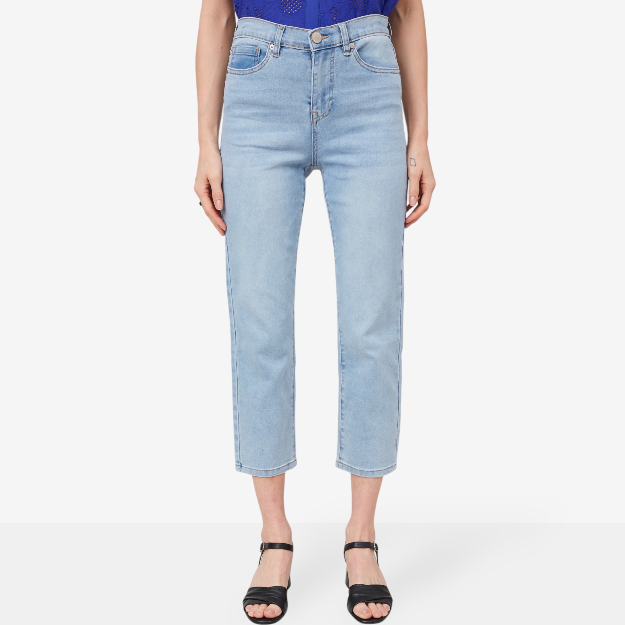 Diane Gilman Virtual Stretch Straight Leg Crop Jean - TSC.ca