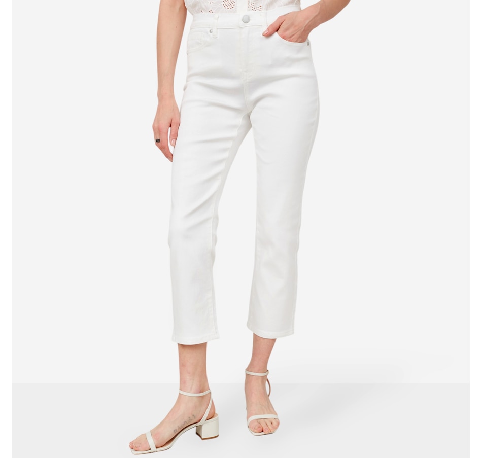 Image 206001_WHT.jpg, Product 206-001 / Price $29.33, Diane Gilman Virtual Stretch Straight Leg Crop Jean from DG2 by Diane Gilman on TSC.ca's Fashion department