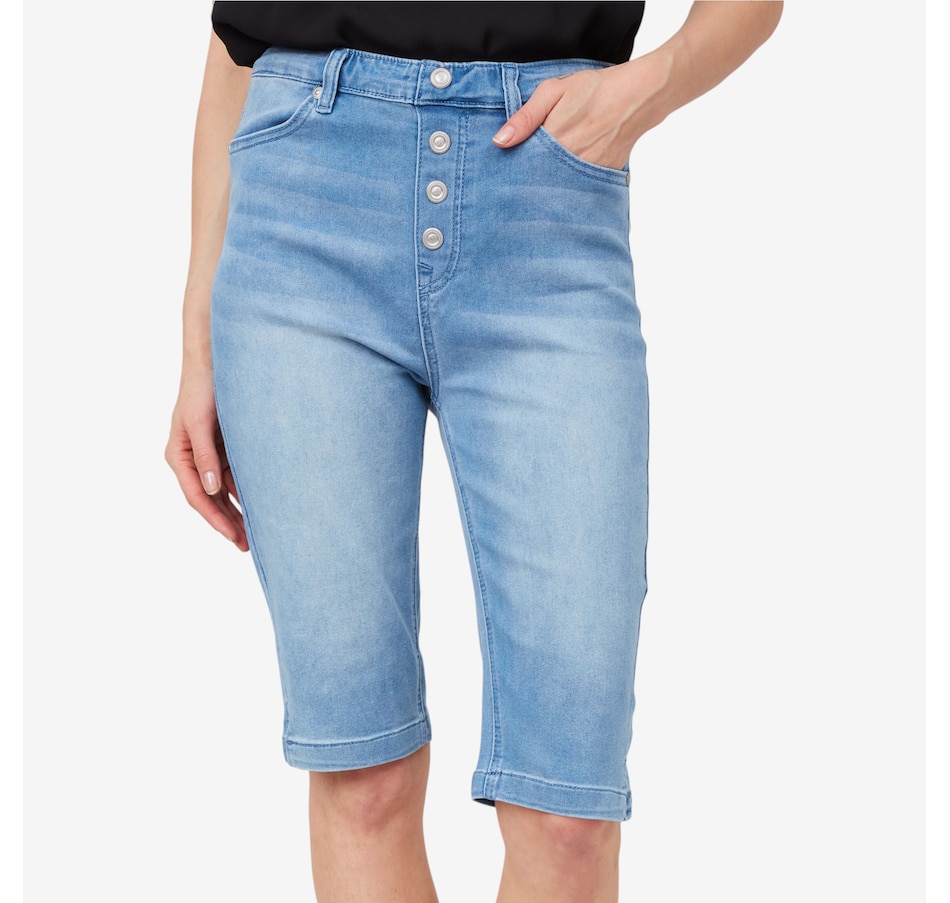 Image 206014_ALTMORE3.jpg, Product 206-014 / Price $24.33, Diane Gilman Faux Button Fly Bermuda from DG2 by Diane Gilman on TSC.ca's Fashion department