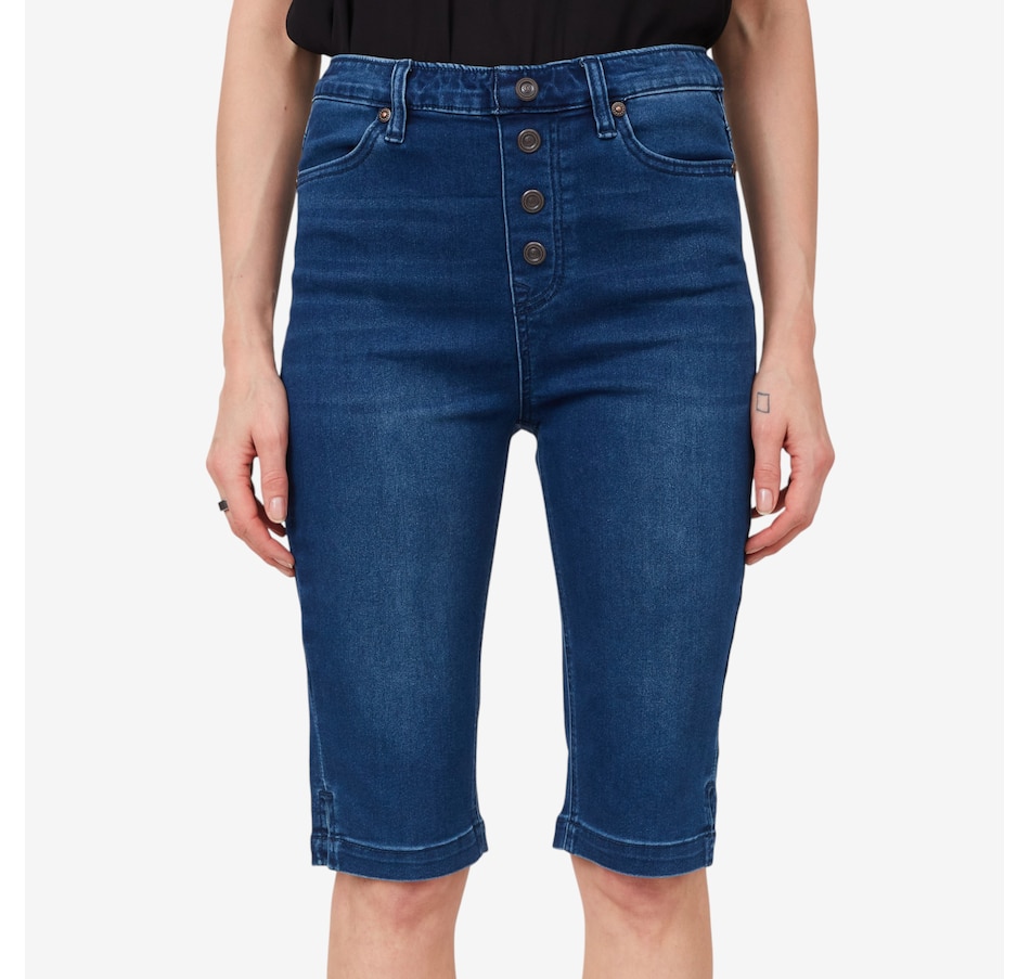 Image 206014_MDTNE.jpg, Product 206-014 / Price $24.33, Diane Gilman Faux Button Fly Bermuda from DG2 by Diane Gilman on TSC.ca's Fashion department