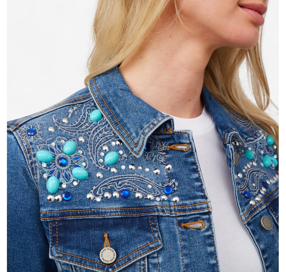 Image 206025_ALTMORE1.jpg, Product 206-025 / Price $39.33, Diane Gilman New Classic Stretch Legacy Embellished Denim Jacket from DG2 by Diane Gilman on TSC.ca's Fashion department