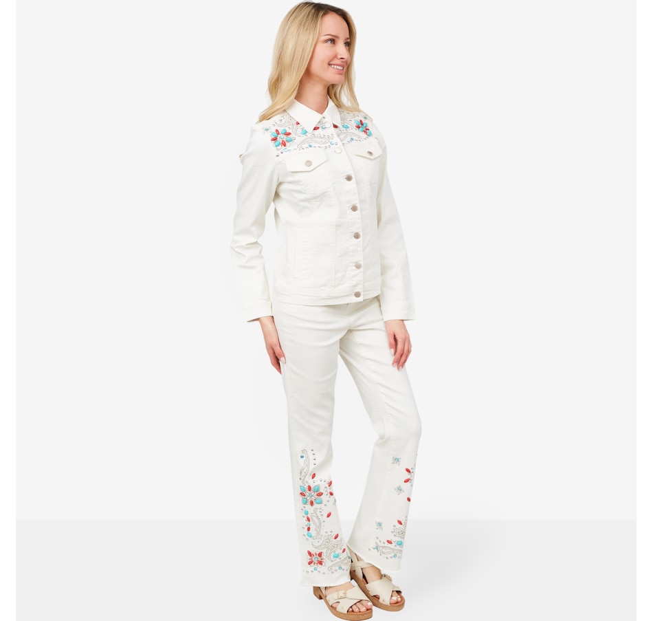 Image 206025_ALTMORE2.jpg, Product 206-025 / Price $39.33, Diane Gilman New Classic Stretch Legacy Embellished Denim Jacket from DG2 by Diane Gilman on TSC.ca's Fashion department