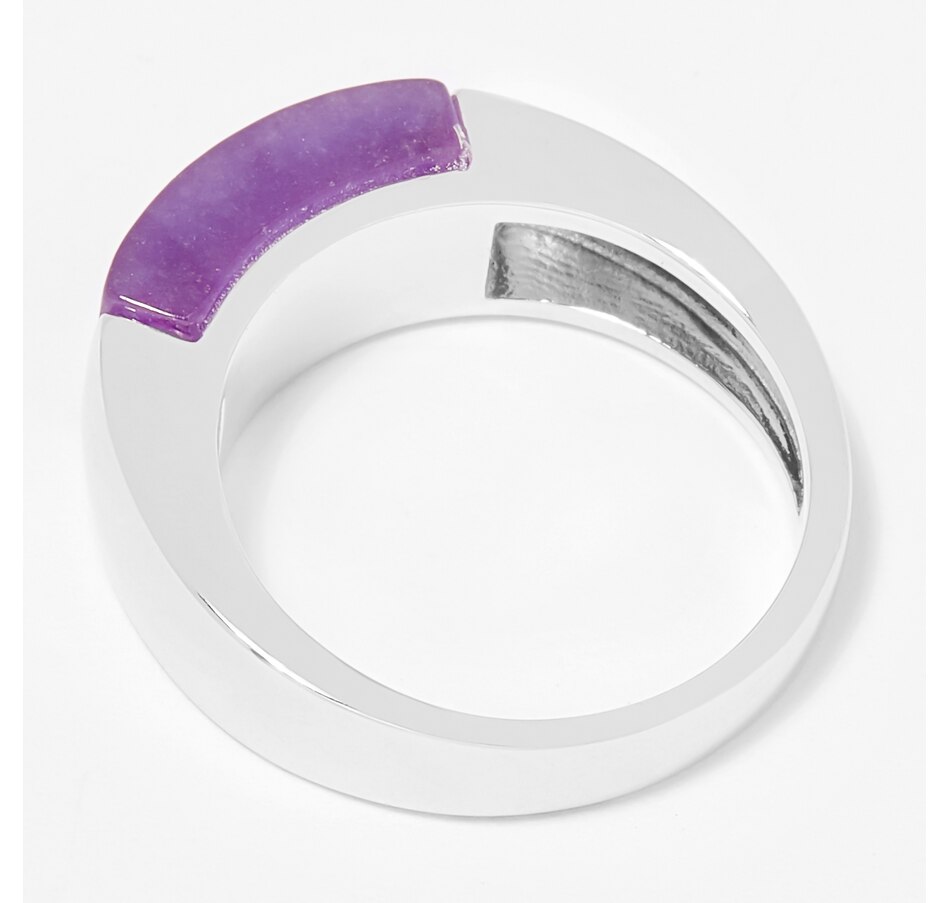 Image 206211_ALTMORE1.jpg, Product 206-211 / Price $69.33, Jade of Yesteryear Sterling Silver Jade Band Ring from Jade of Yesteryear on TSC.ca's Jewellery department