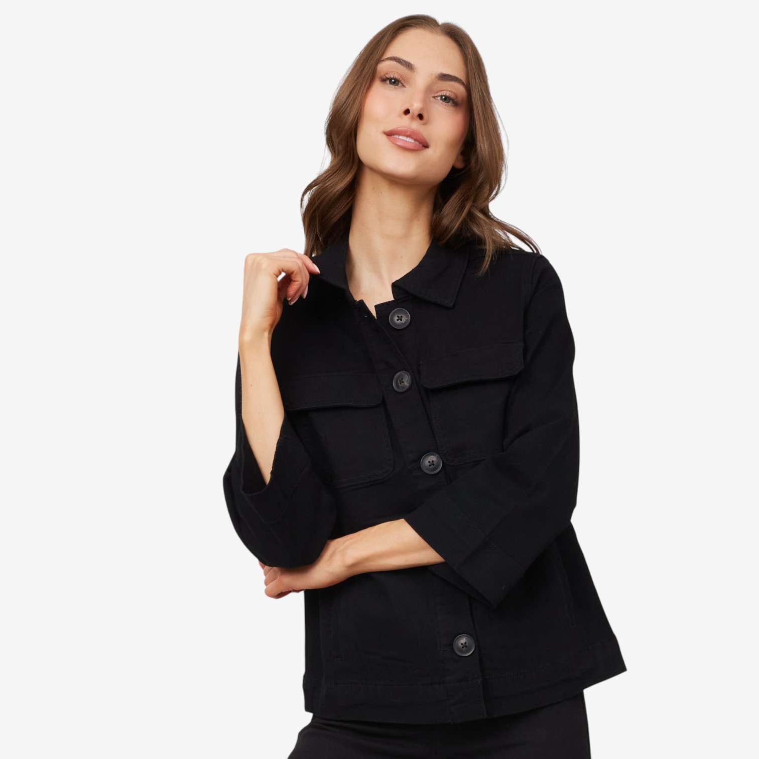 Diane Gilman Bracelet Sleeve Denim Jacket - TSC.ca