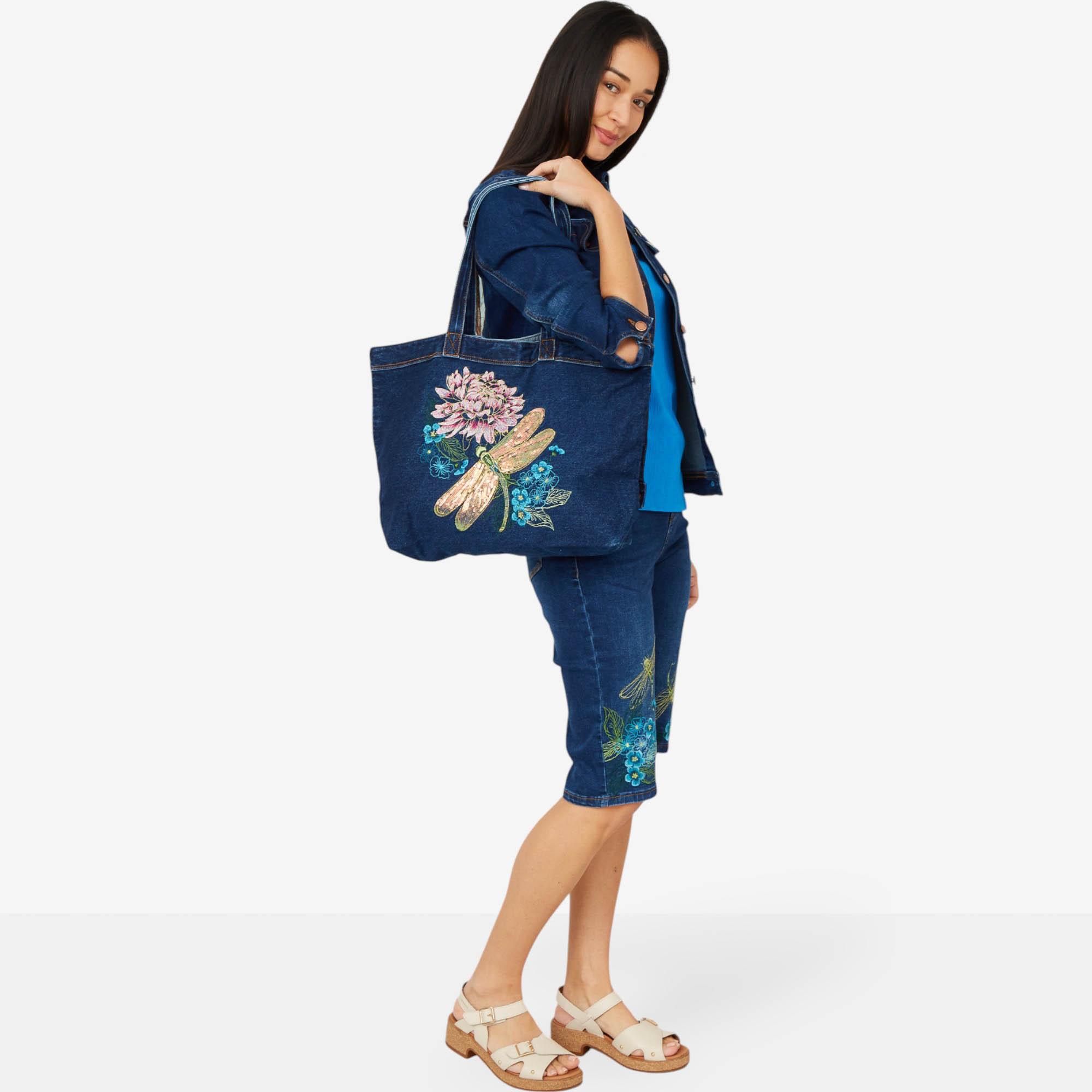 Diane Gilman Embroidered Tote Bag - TSC.ca