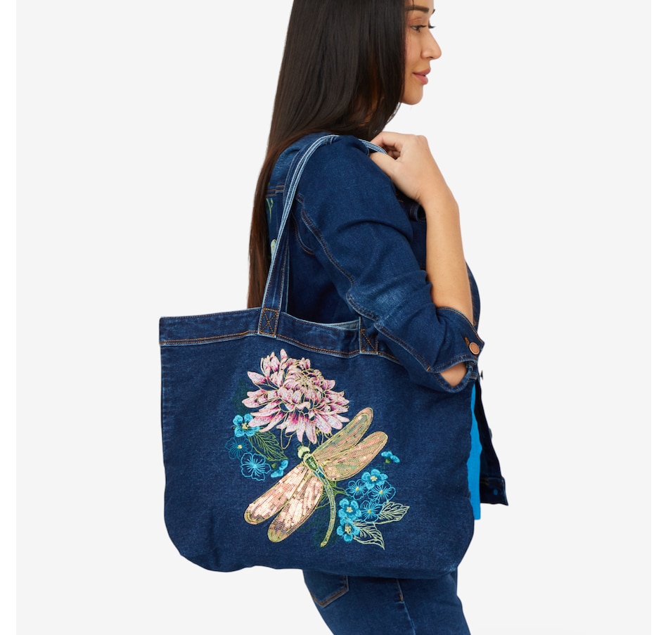 Image 206345_ID.jpg, Product 206-345 / Price $70.88, Diane Gilman Embroidered Tote Bag from DG2 by Diane Gilman on TSC.ca's Fashion department