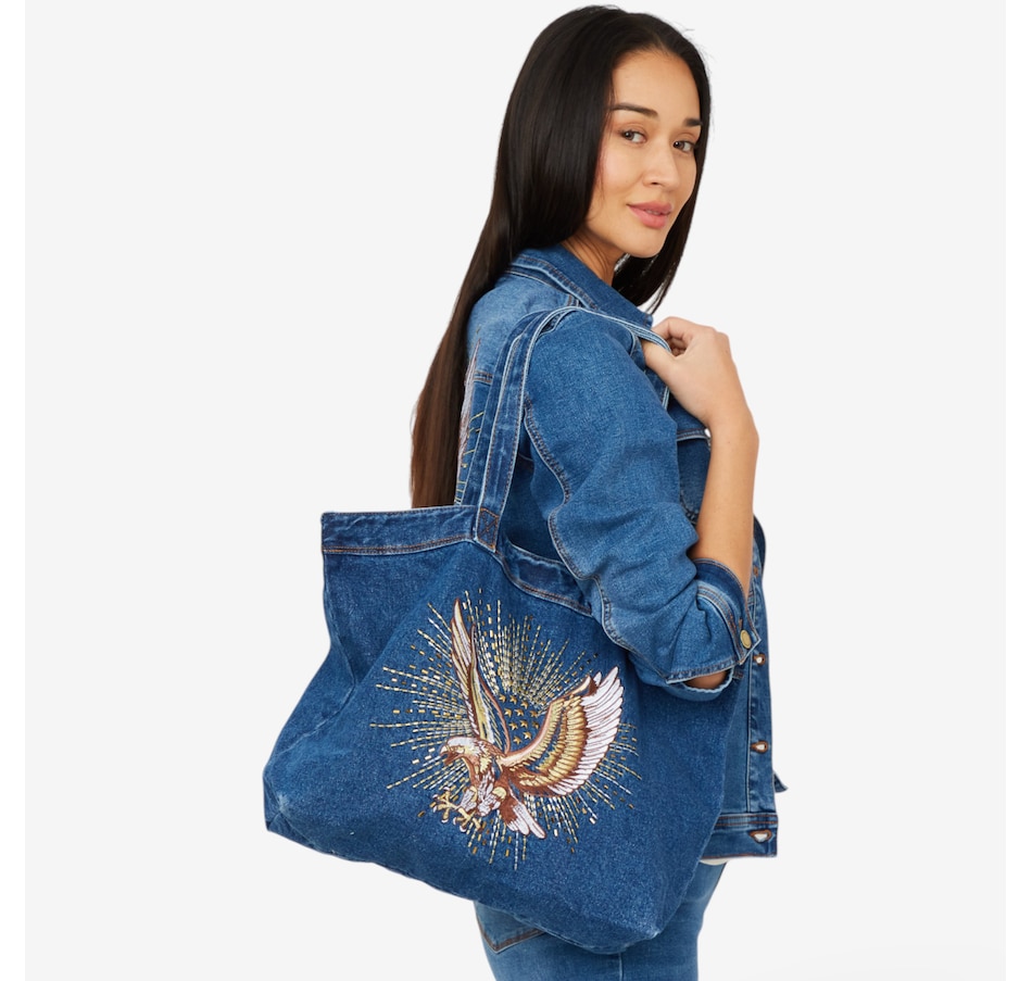 Image 206345_MDTNE.jpg, Product 206-345 / Price $70.88, Diane Gilman Embroidered Tote Bag from DG2 by Diane Gilman on TSC.ca's Fashion department