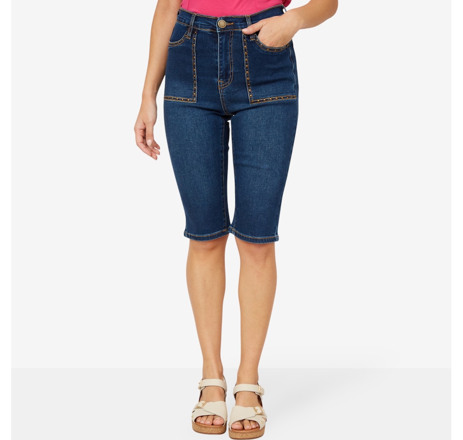 Image 206351_ID.jpg, Product 206-351 / Price $29.33, Diane Gilman New Classic Stretch Studded Pocket Bermuda from DG2 by Diane Gilman on TSC.ca's Fashion department