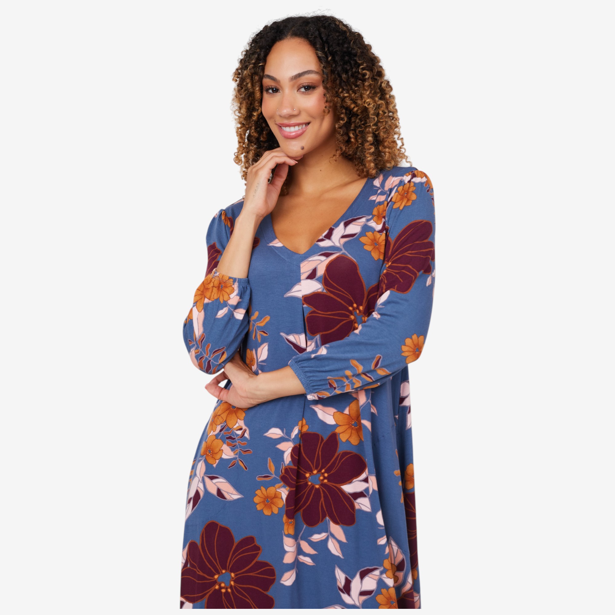 Cuddl Duds Soft Stretch Lounge Dress - TSC.ca
