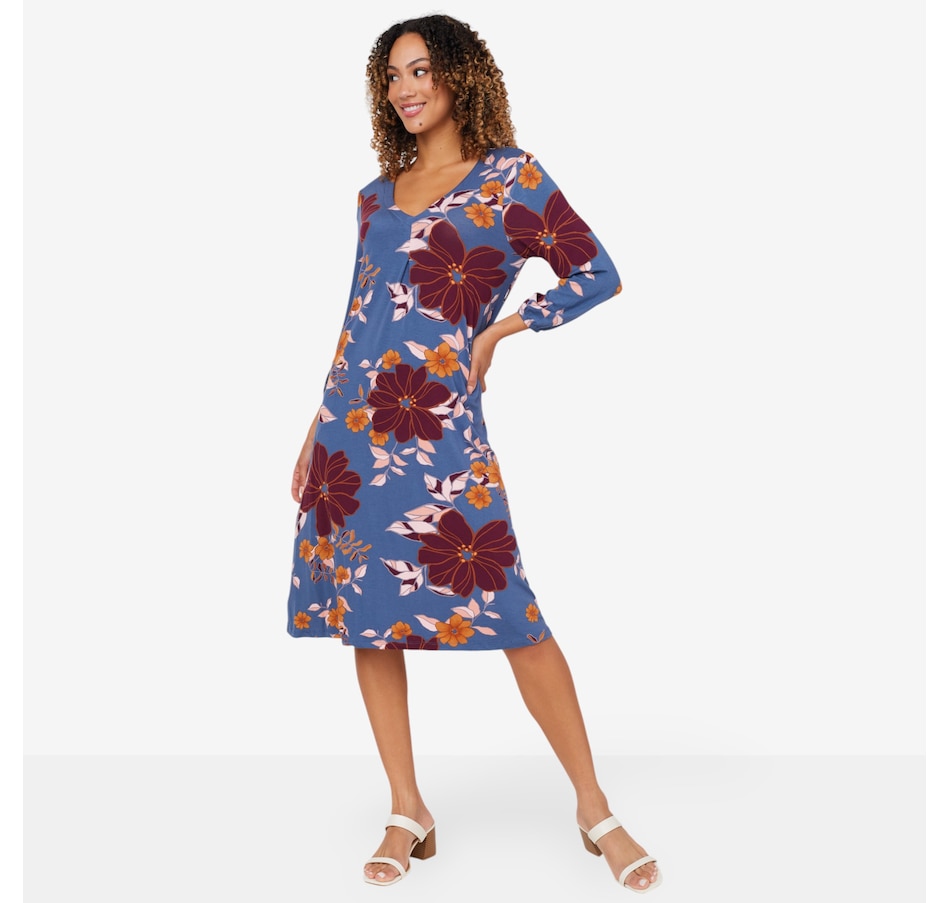 Image 206359_IDF.jpg, Product 206-359 / Price $29.88, Cuddl Duds Soft Stretch Lounge Dress from Cuddl Duds on TSC.ca's Fashion department