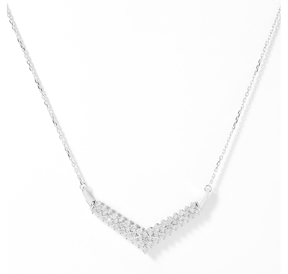 Jewellery Necklaces & Pendants Sterling Silver 0.50ctw Diamond