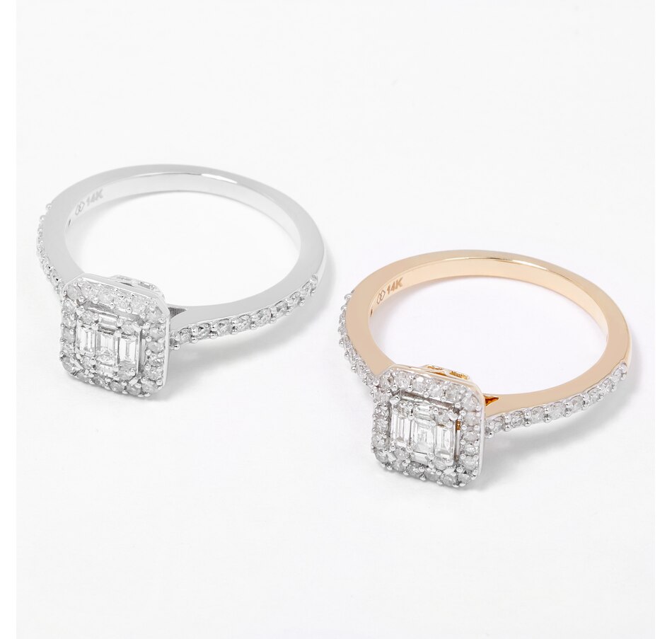 Image 206432_ALTMORE2.jpg, Product 206-432 / Price $829.33, 14K Gold 0.55ctw Baguette & Brilliant Cut Diamond Ring from Diamond Show on TSC.ca's Jewellery department
