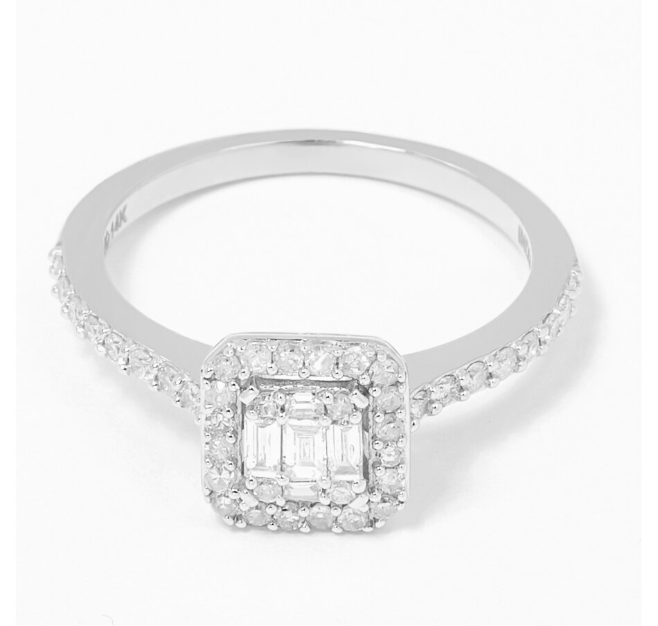 Image 206432_WGL.jpg, Product 206-432 / Price $829.33, 14K Gold 0.55ctw Baguette & Brilliant Cut Diamond Ring from Diamond Show on TSC.ca's Jewellery department