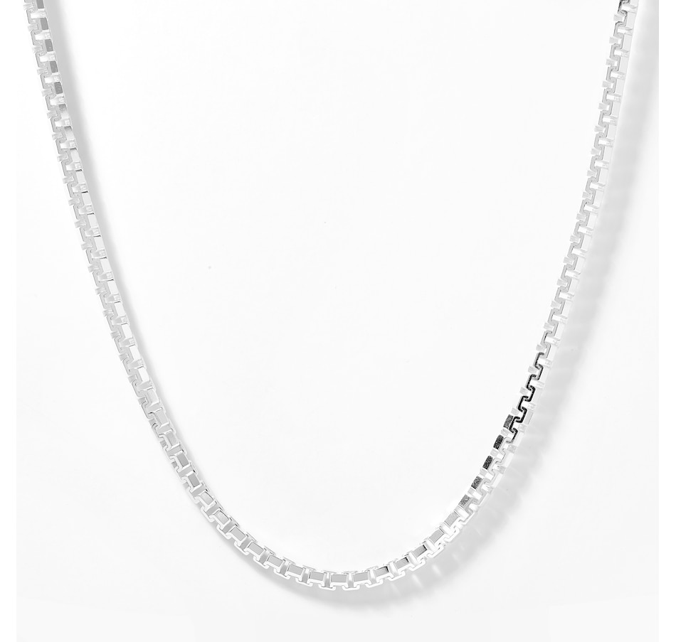 Image 206449_SIL.jpg, Product 206-449 / Price $304.99 - $335.99, Silver Gallery Sterling Silver Flat Box Chain from Silver Gallery on TSC.ca's Jewellery department