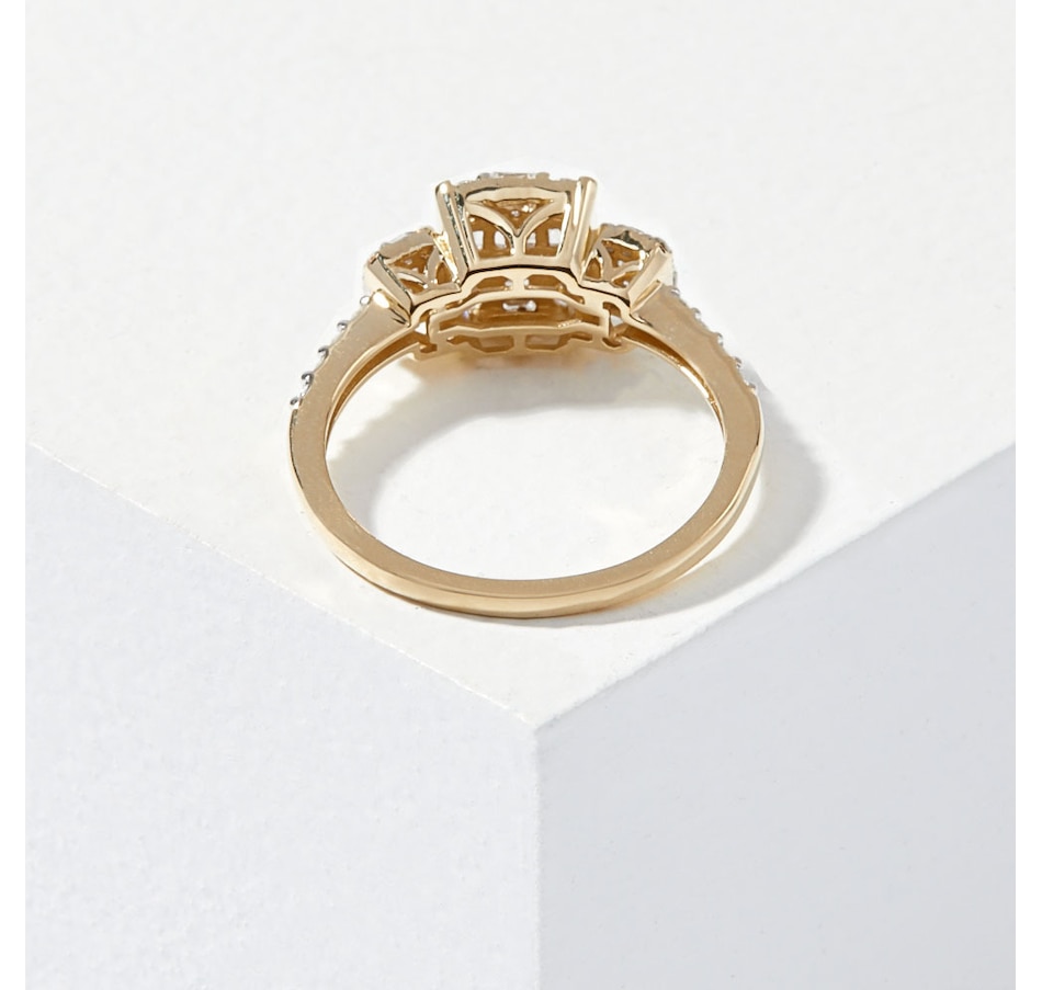 Image 206477_ALTMORE2.jpg, Product 206-477 / Price $400.33, 14K Gold Round & Baguette Diamond Ring from Gem Creations on TSC.ca's Jewellery department