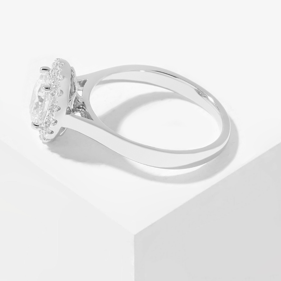 Image 206509_ALTMORE1.jpg, Product 206-509 / Price $2,899.33, EVERA Diamonds 14K White Gold 1.23ctw Diamond Oval Halo Ring from Evera Diamonds on TSC.ca's Jewellery department