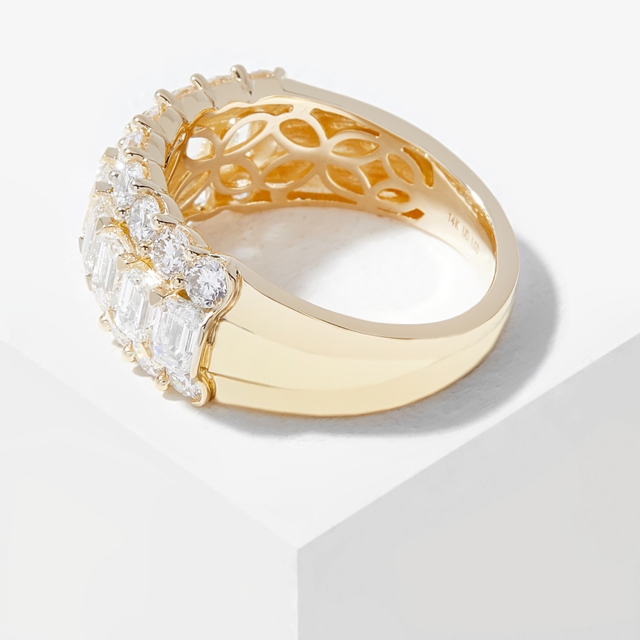 Image 206510_ALTMORE1.jpg, Product 206-510 / Price $3,299.99, EVERA Diamonds 14K Gold 3.01ctw Emerald Cut & Round Diamond Ring from Evera Diamonds on TSC.ca's Jewellery department