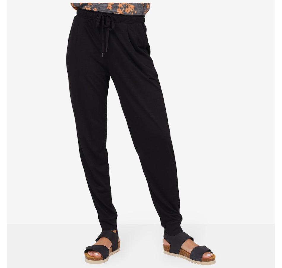 Image 206552_BLK.jpg, Product 206-552 / Price $24.88, Cuddl Duds Slub Knit Tapered Pant from Cuddl Duds on TSC.ca's Fashion department