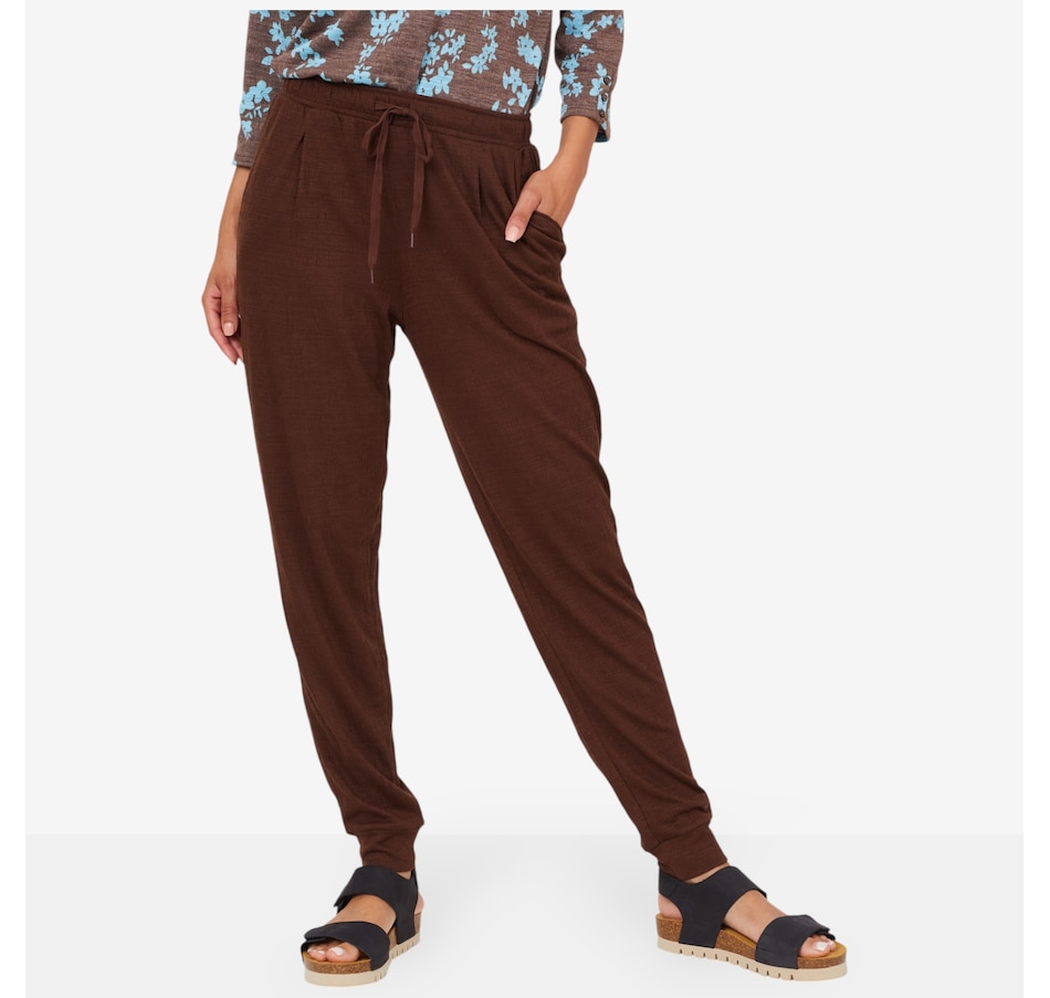 Image 206552_CHIRT.jpg, Product 206-552 / Price $24.88, Cuddl Duds Slub Knit Tapered Pant from Cuddl Duds on TSC.ca's Fashion department