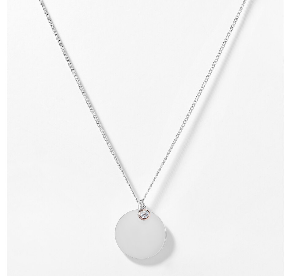 Image 206591_AQU.jpg , Product 206-591 / Price $139.88 , Clogau Gold Sterling Silver and 10K Gold Birthstone Necklace from Clogau Gold on TSC.ca's Jewellery department
