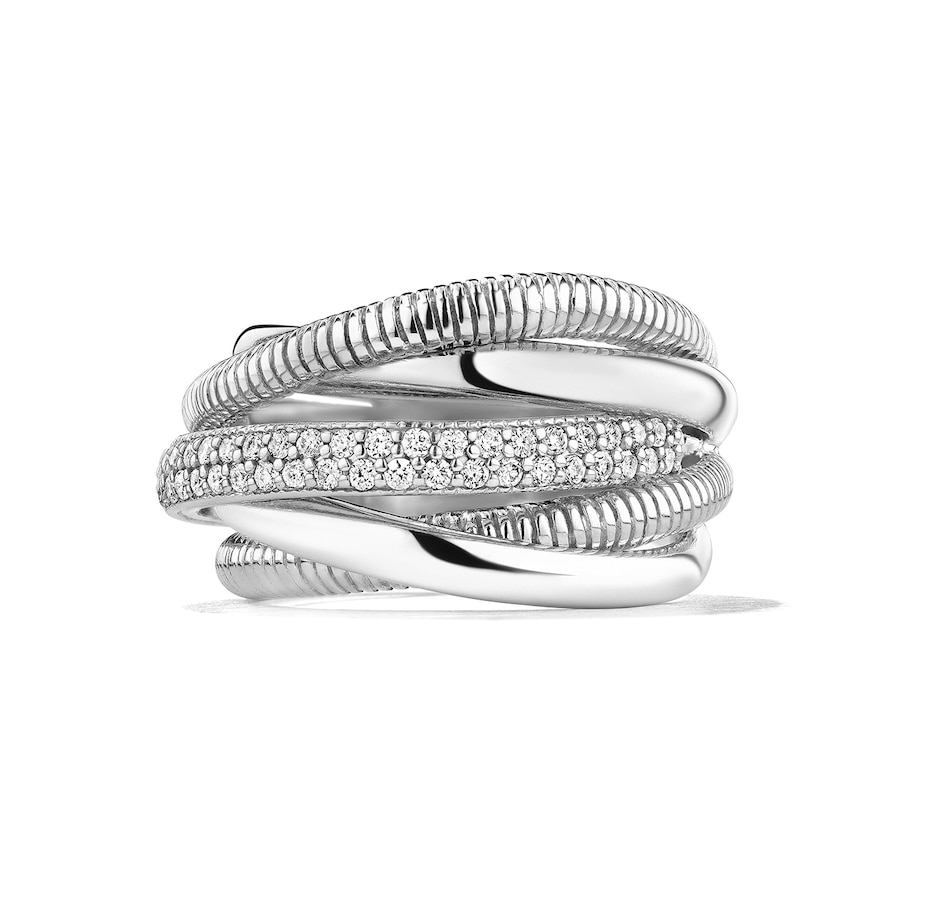 Jewellery - Rings - Bands - Judith Ripka Sterling Silver 0.48ctw ...