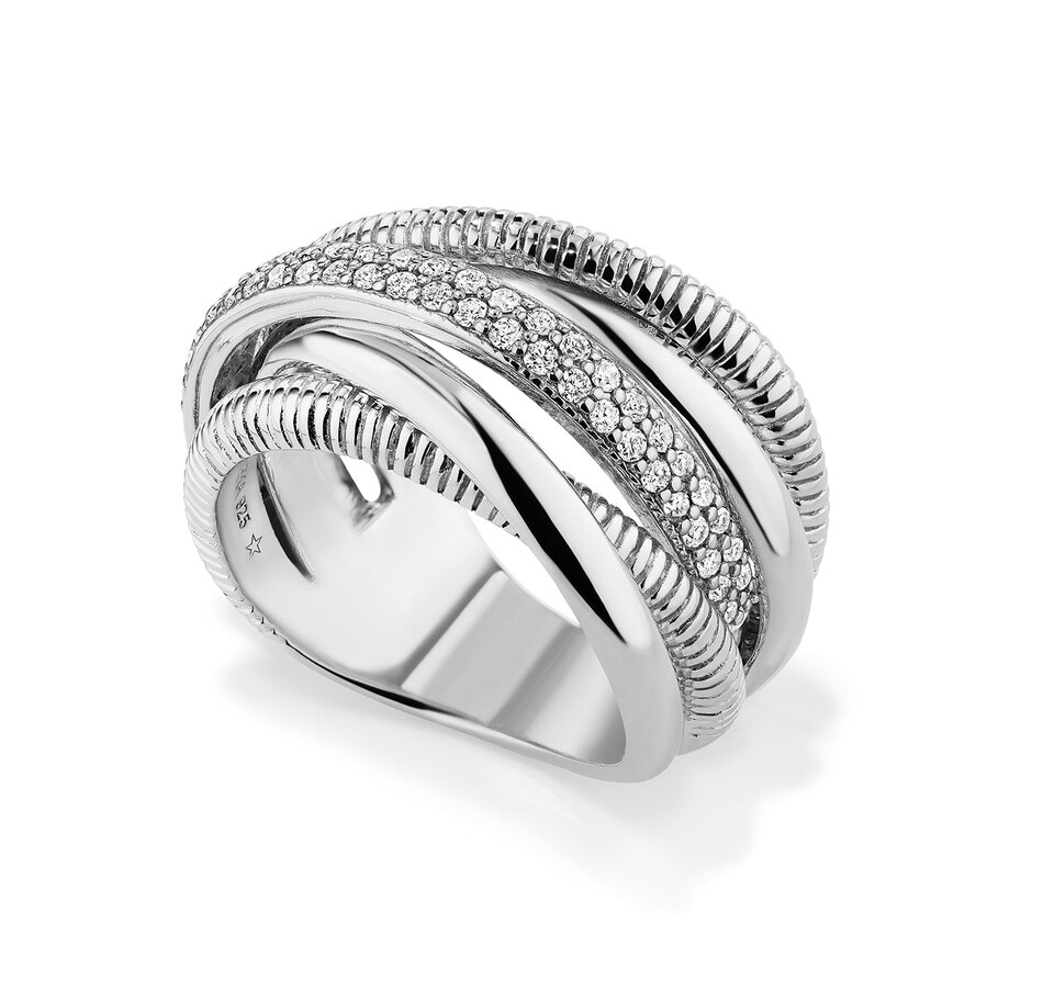 Jewellery - Rings - Bands - Judith Ripka Sterling Silver 0.48ctw ...