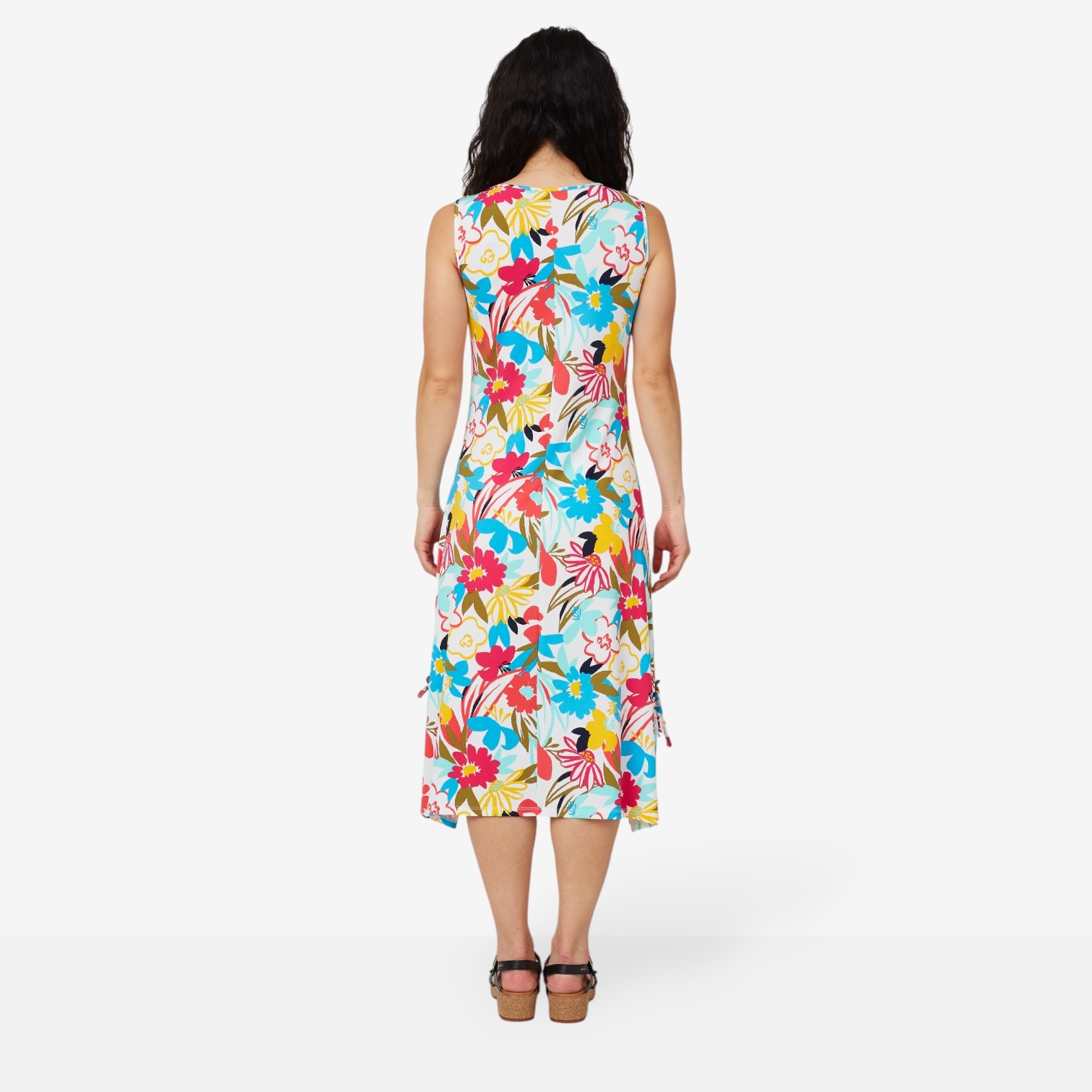 Nina Leonard Sleeveless Novelty Midi Dress with Pockets - TSC.ca