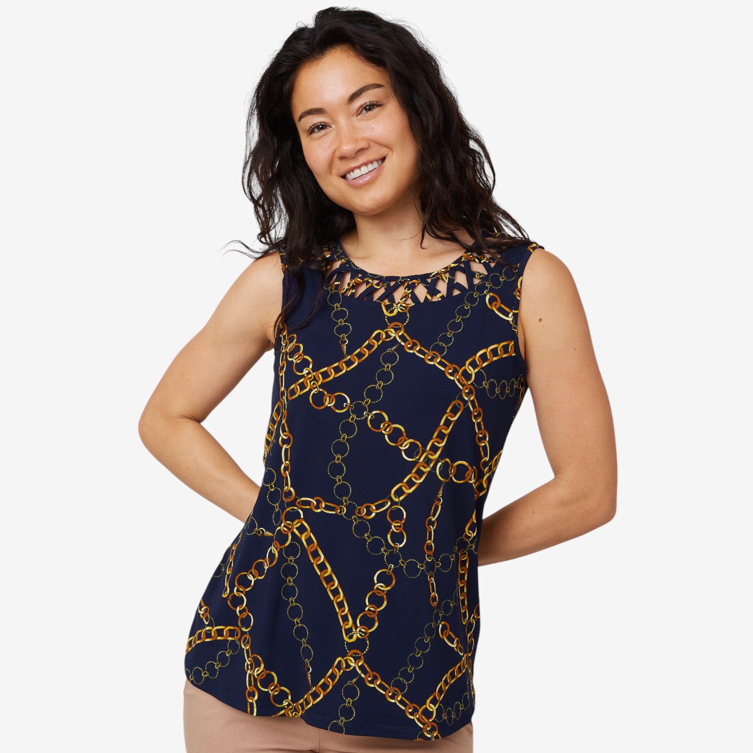 Nina Leonard Sleeveless Float Top - TSC.ca