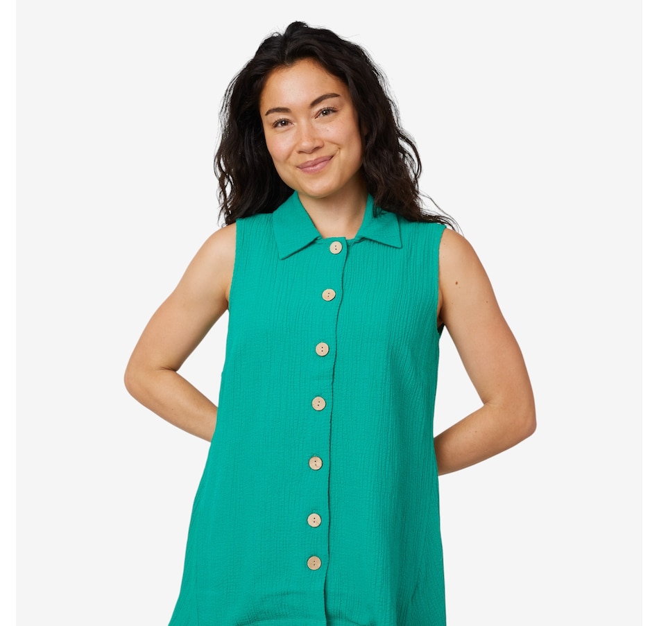 Image 206745_SPRFT.jpg, Product 206-745 / Price $19.33, Nina Leonard Sleeveless Pebble Tunic Top from Nina Leonard on TSC.ca's Fashion department