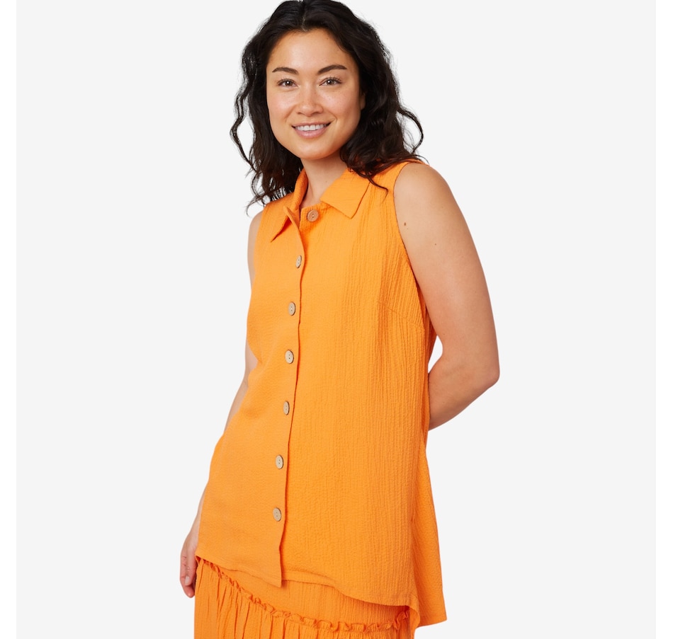 Image 206745_TANG.jpg, Product 206-745 / Price $19.33, Nina Leonard Sleeveless Pebble Tunic Top from Nina Leonard on TSC.ca's Fashion department