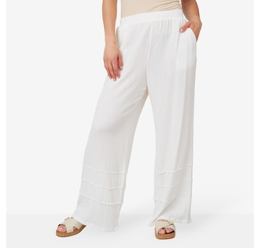 Nina Leonard Pebble Full Length Wide Leg Pant