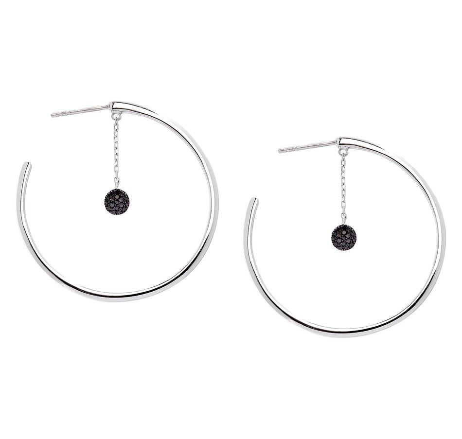 Image 206856_BLK.jpg, Product 206-856 / Price $79.33, Sterling Silver 0.10ctw Coloured Diamond Fashion Earrings from Colours of Diamonds on TSC.ca's Jewellery department