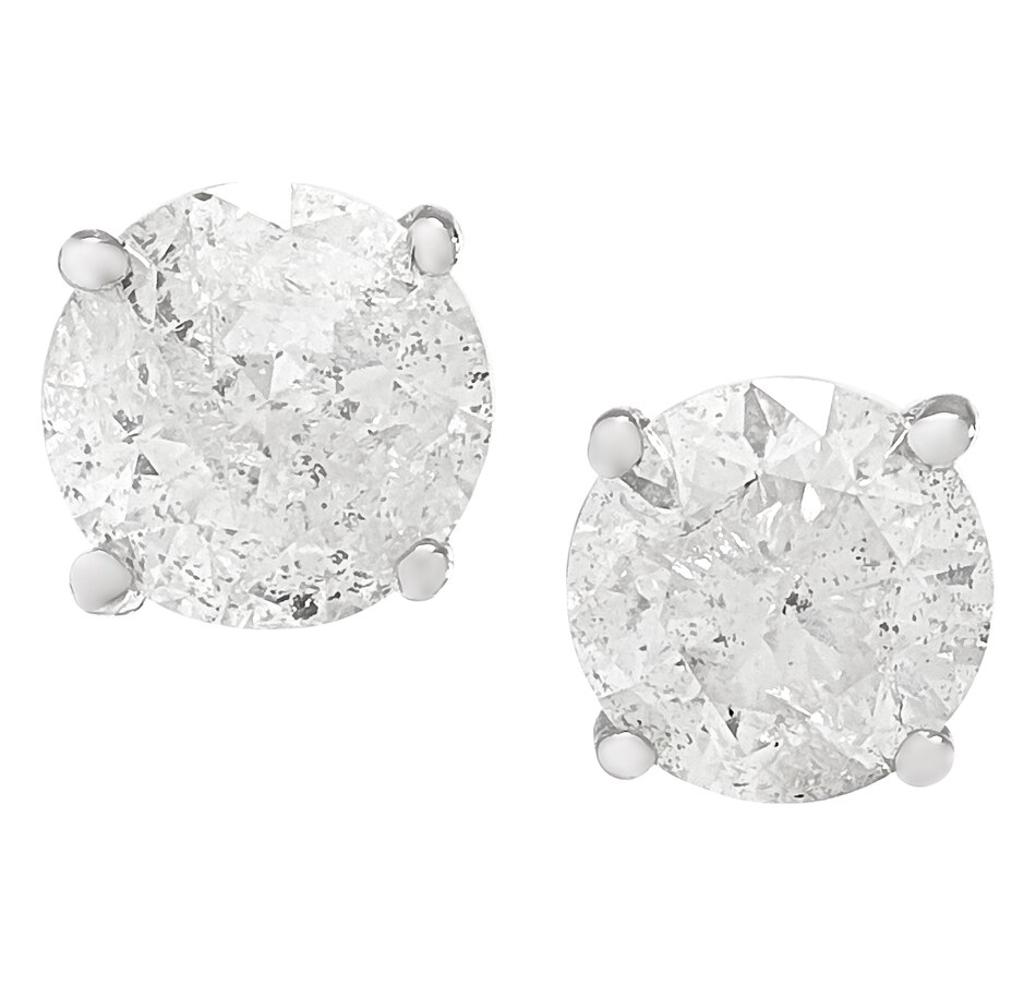 Image 206902.jpg, Product 206-902 / Price $2,099.99, 14K White Gold 1.00ctw Round Solitaire Diamond Stud Earring from The Vault on TSC.ca's Jewellery department