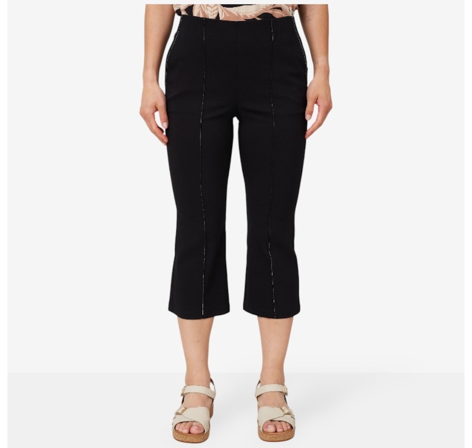 Image 207003_BLK.jpg, Product 207-003 / Price $24.33, Nina Leonard Millennium Pant with Contrast Stitching from Nina Leonard on TSC.ca's Fashion department