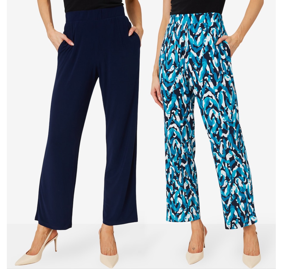 Image 207006_NVM.jpg, Product 207-006 / Price $27.33, Nina Leonard Elastic Waist Pocket Pant (2-pack) from Nina Leonard on TSC.ca's Fashion department