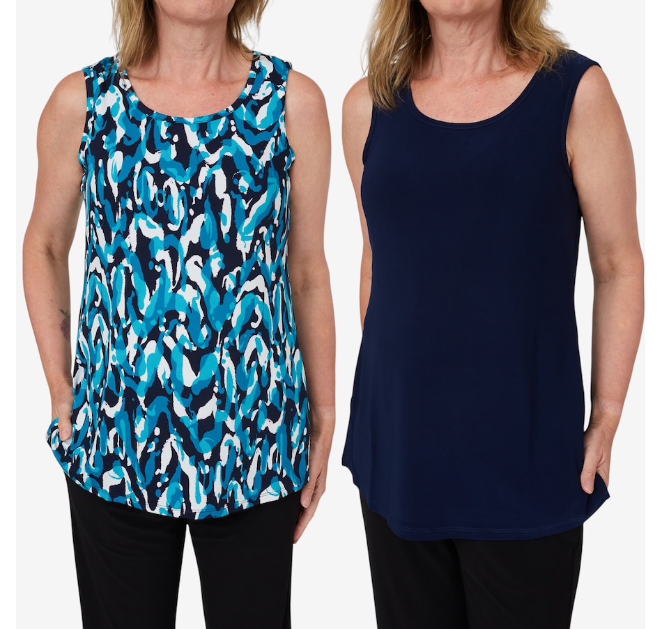 Image 207008_NVM.jpg, Product 207-008 / Price $59.99, Nina Leonard Scoop Neck Tanks (Two-pack) from Nina Leonard on TSC.ca's Fashion department