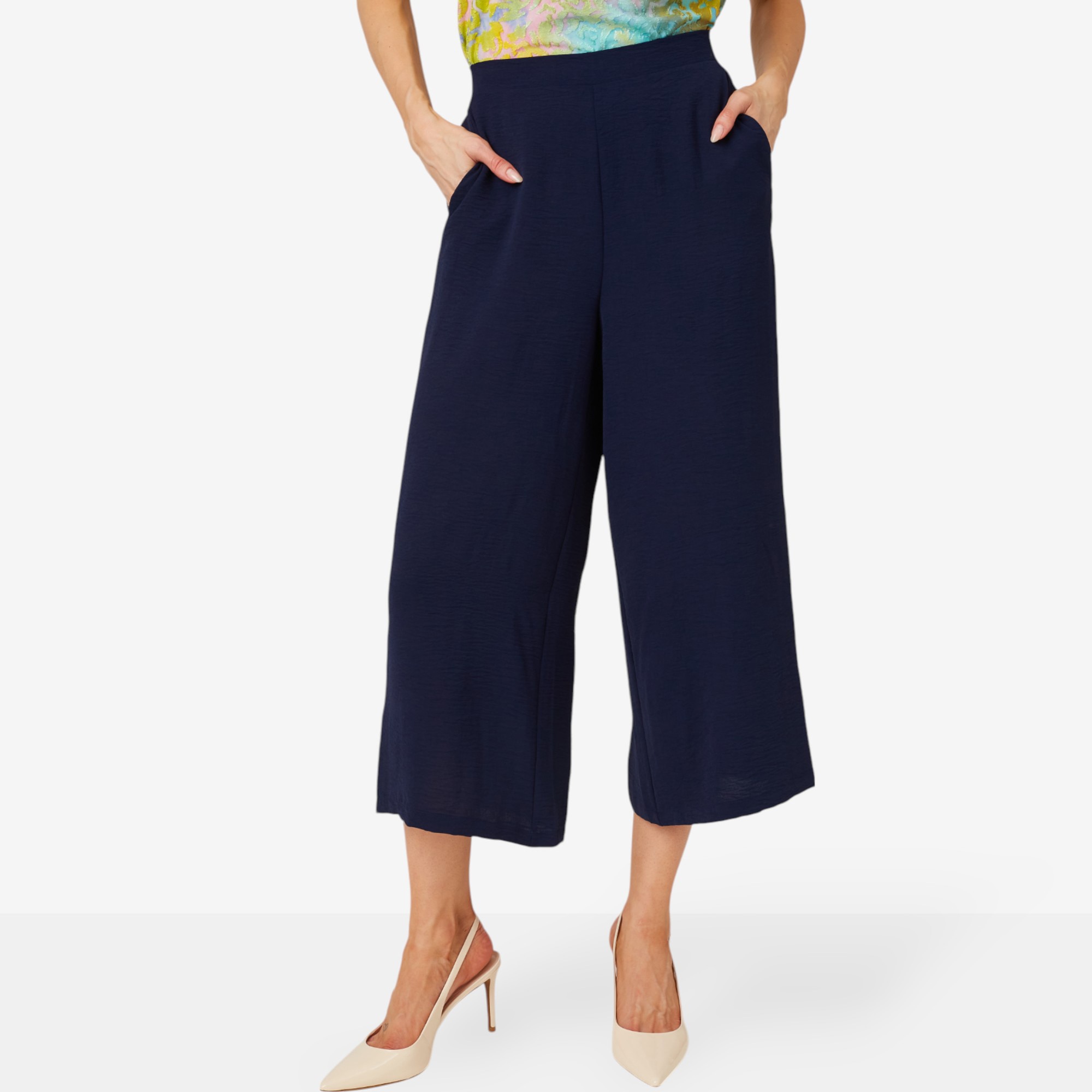 【Anyone more】Mirror Gray Blue Wide Pants Women's Grey Pants | Urban Outfitters Canada