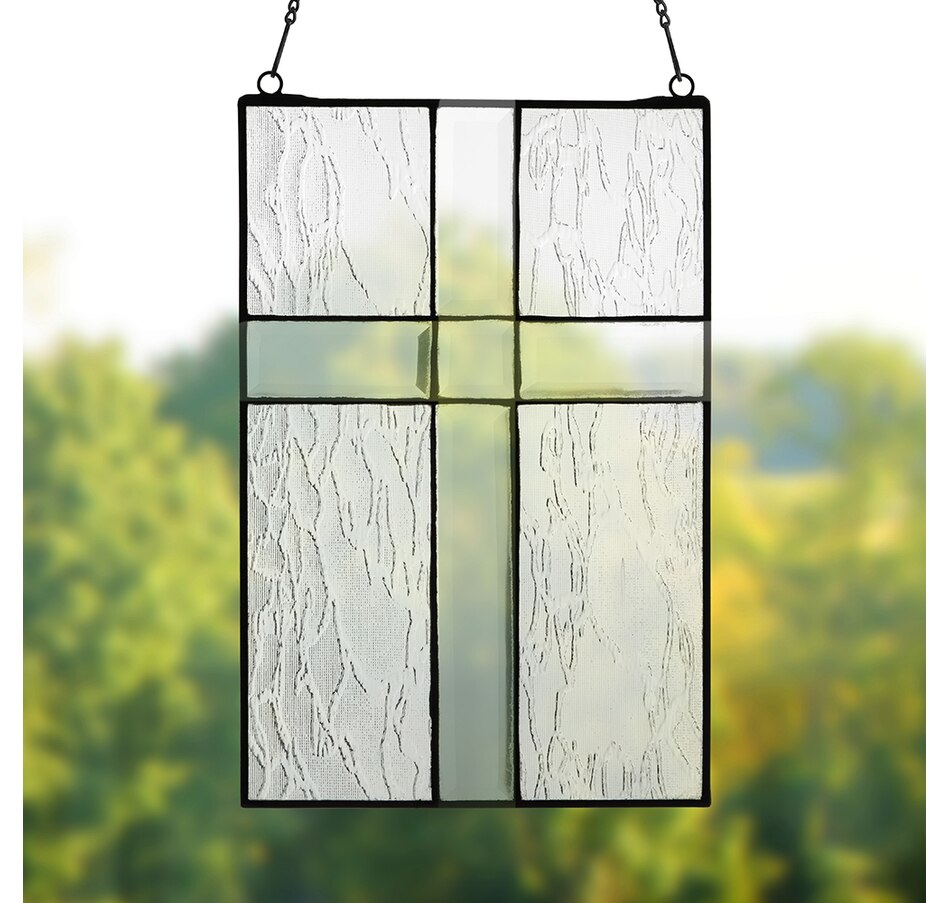Image 207084_ALTMORE1.jpg, Product 207-084 / Price $14.33, Tiffany Style Lighting Bevelled Cross Glass Panel from Tiffany Style Lighting on TSC.ca's Home & Garden department